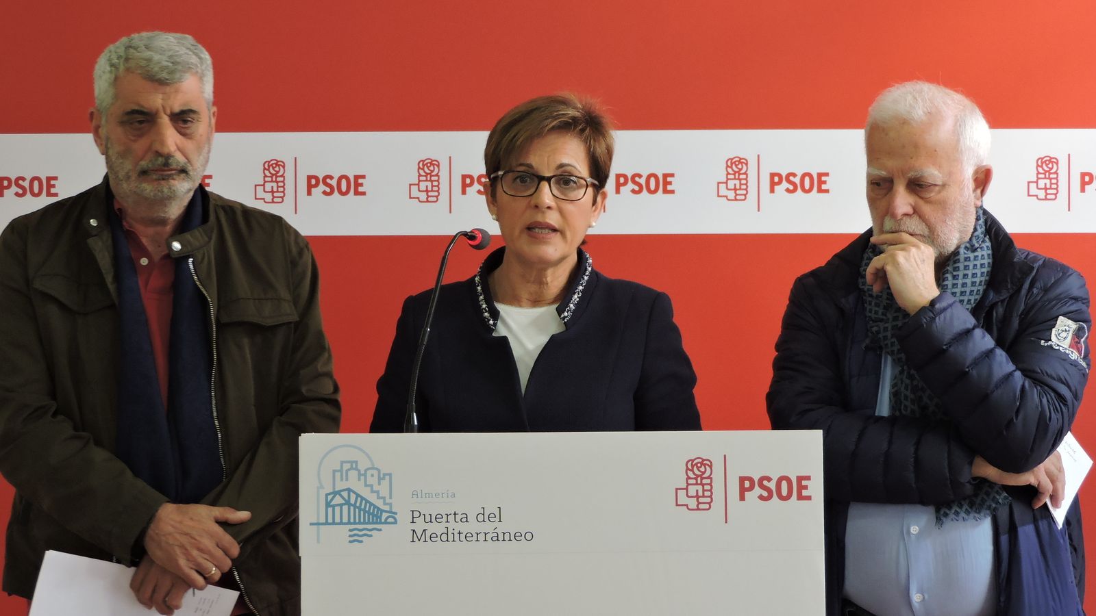 Valverde, Villanueva y Berlanga en la rueda de prensa ofrecida