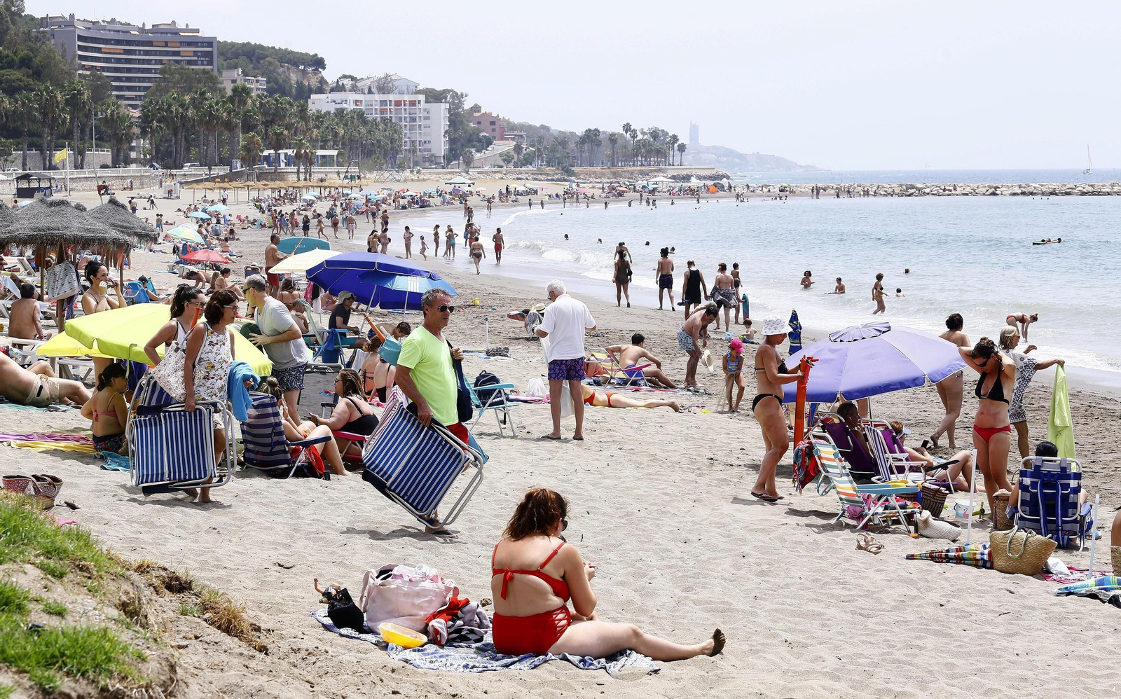 La playa de La Malagueta.