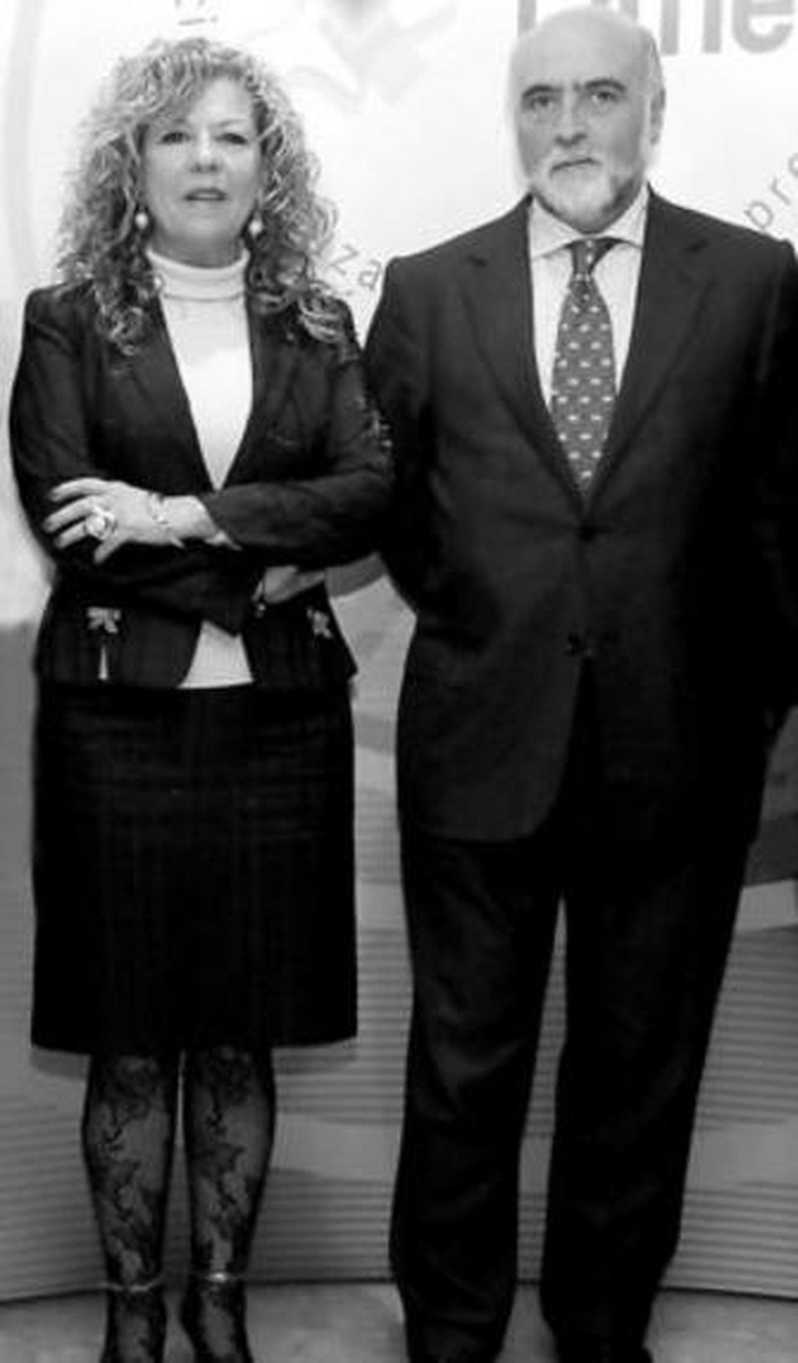 Ana Lorente y Antonio Carrillo, ayer en Sevilla.