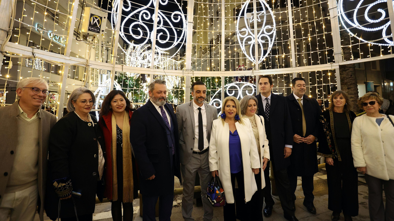Inauguración del alumbrado de Navidad en Jerez