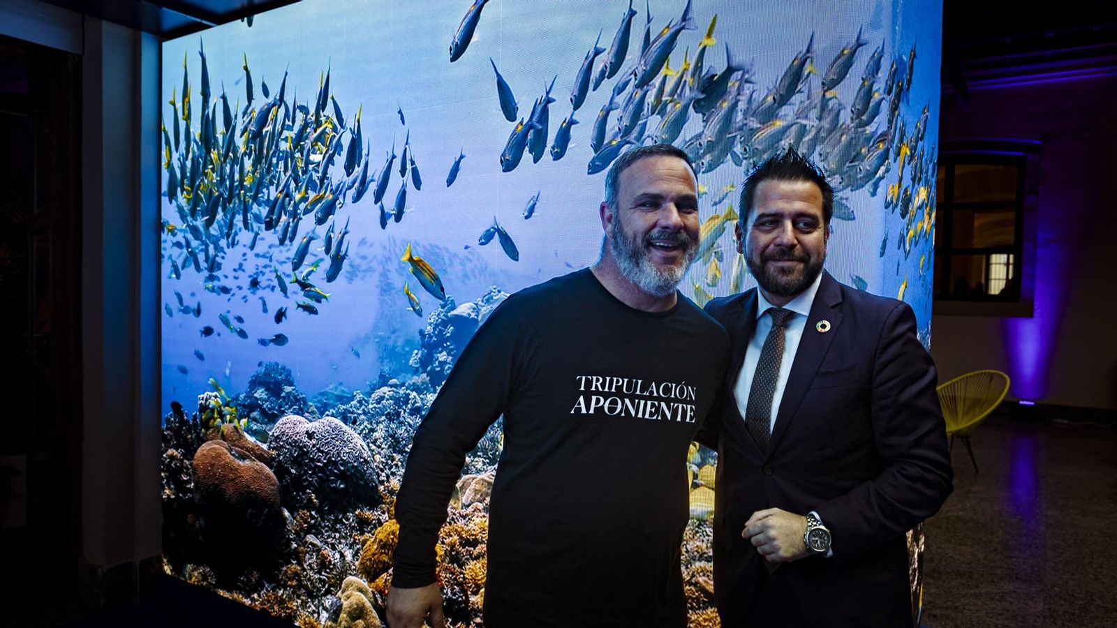 Ángel León, con Fran González, en el Blue Zone Forum de Incubazul.