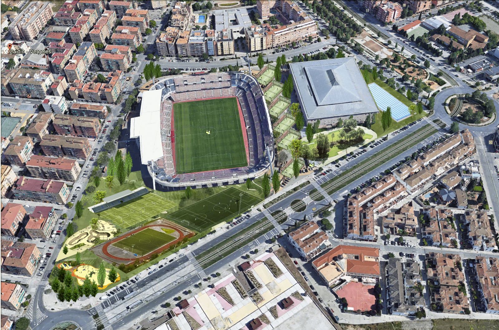 Campo de Fútbol propuesta de Unidas Podemos-Adelante Granada