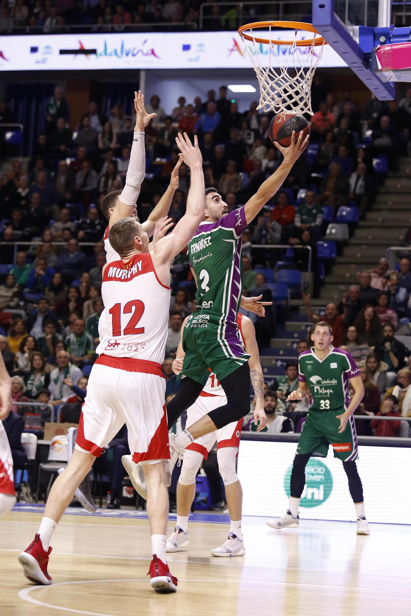 Las imágenes del Unicaja Baloncesto - Baxi Manresa