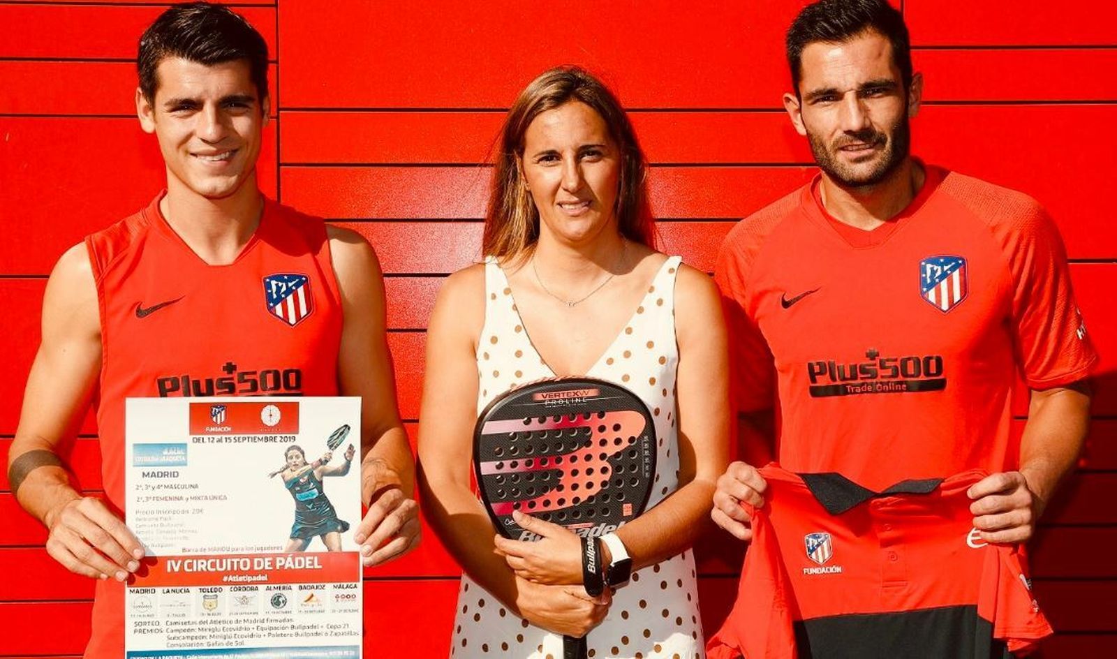 Morata y Adán prestan su imagen al torneo.