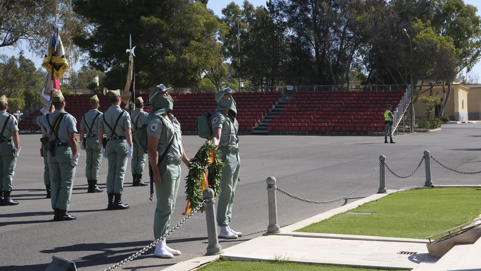 Imágenes de la visita de la Ministra de Defensa Margarita Robles a la Brigada Alfonso XIII de La Legión
