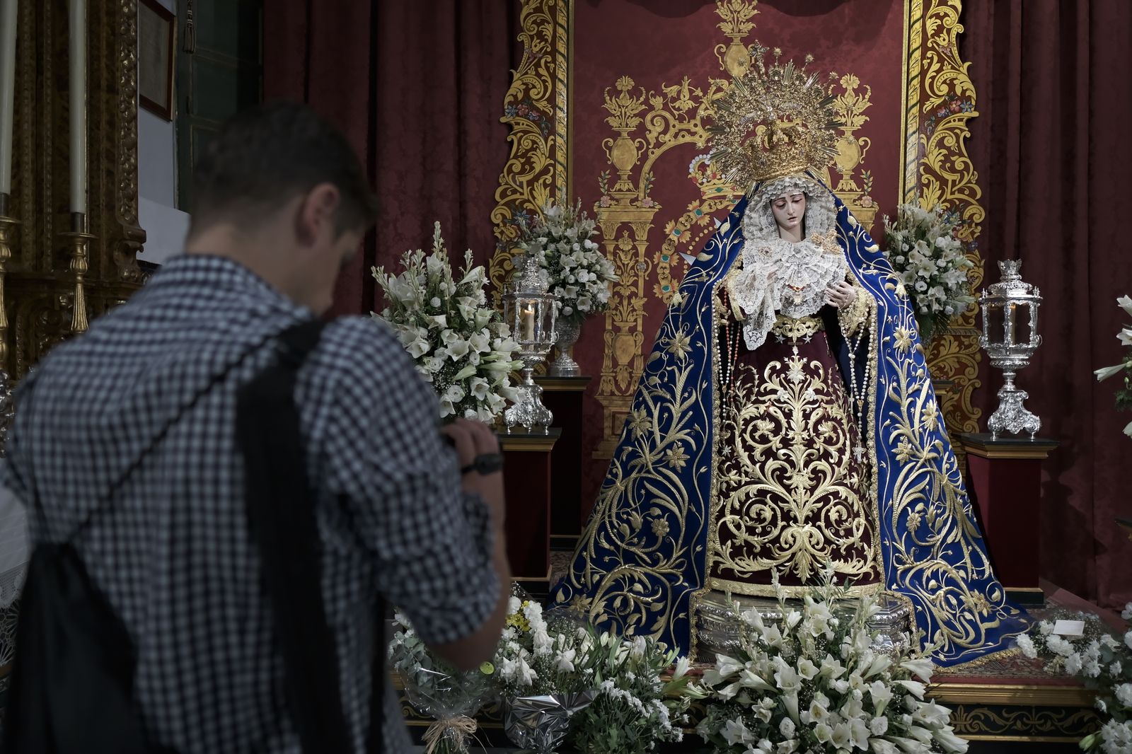Las imágenes de la veneración a la Virgen del Rosario de Montesión