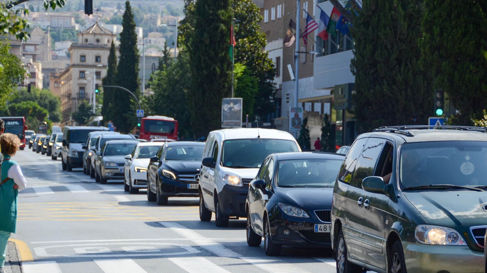 Tráfico en la ciudad de Granada