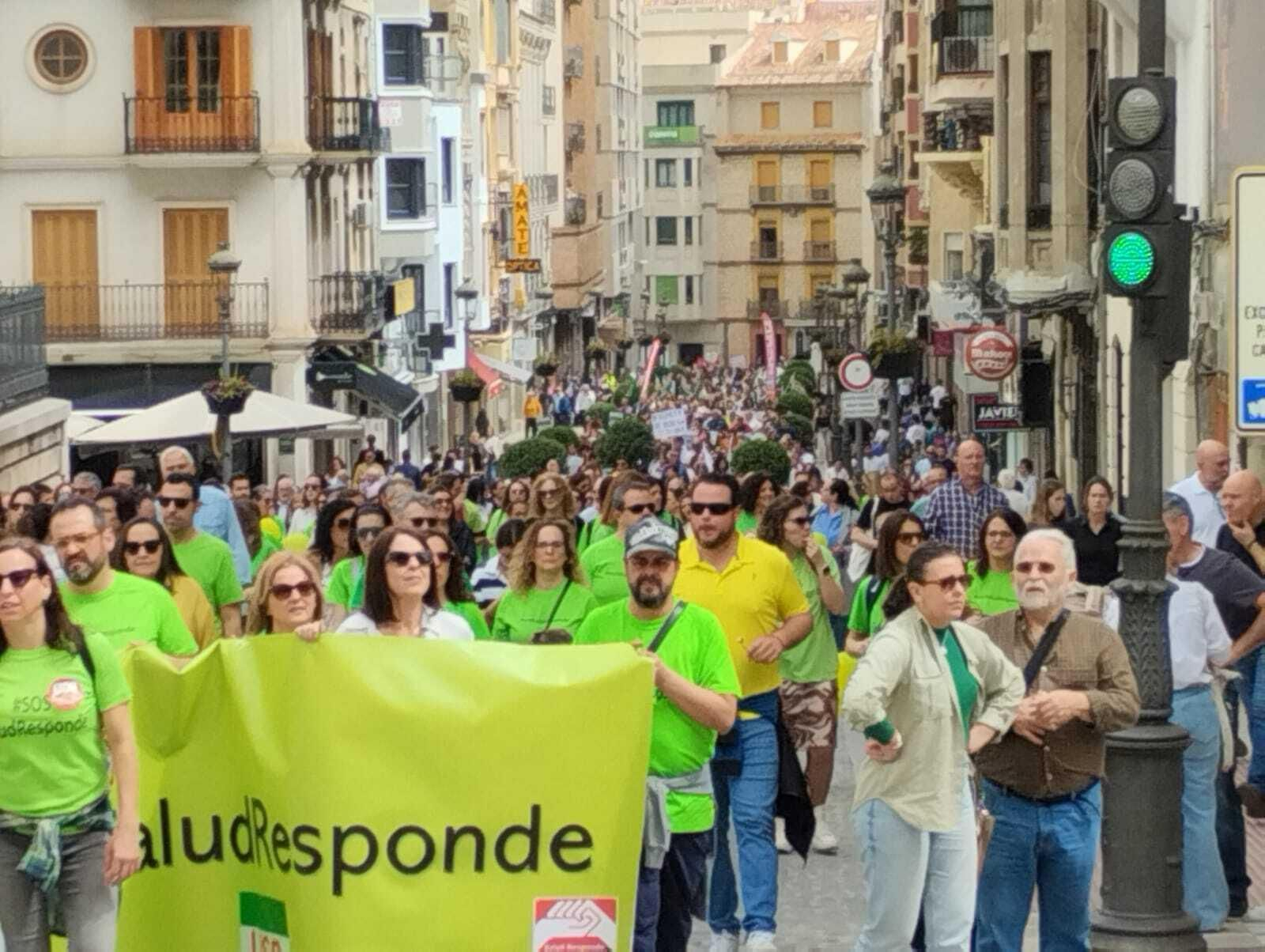 En imágenes: así ha transcurrido en Jaén la manifestación por una sanidad pública de calidad