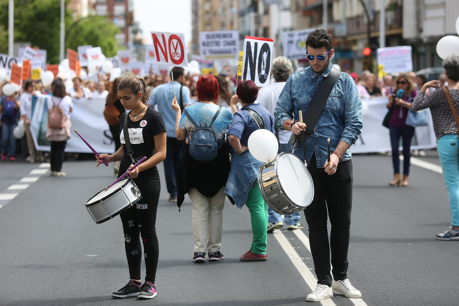 Las Imágenes de la Manifestación por una Sanidad Digna