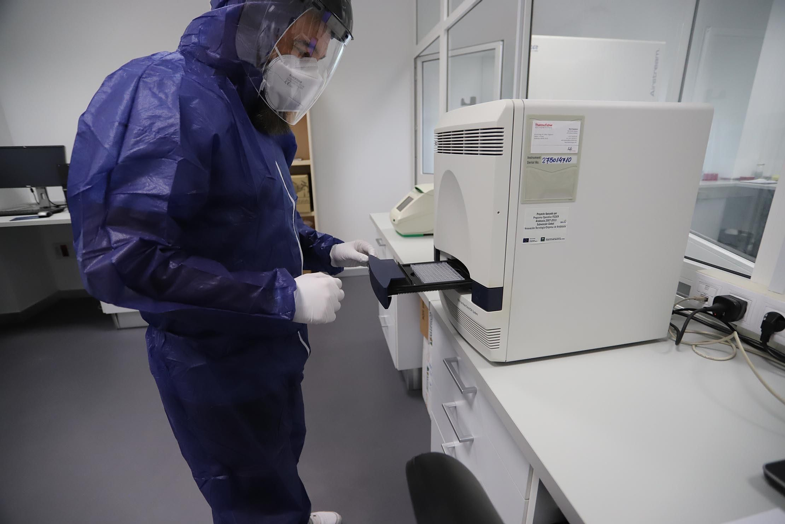 Imagen de archivo de pruebas en un laboratorio.