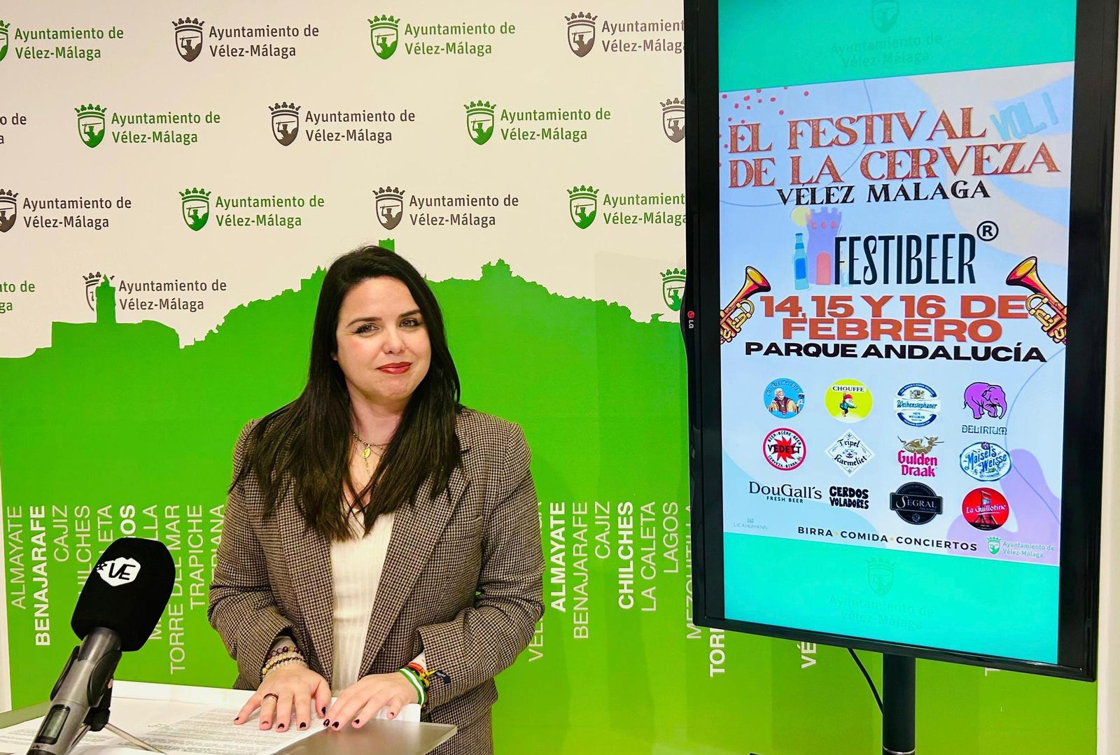 La concejala Lourdes Piña en la presentación