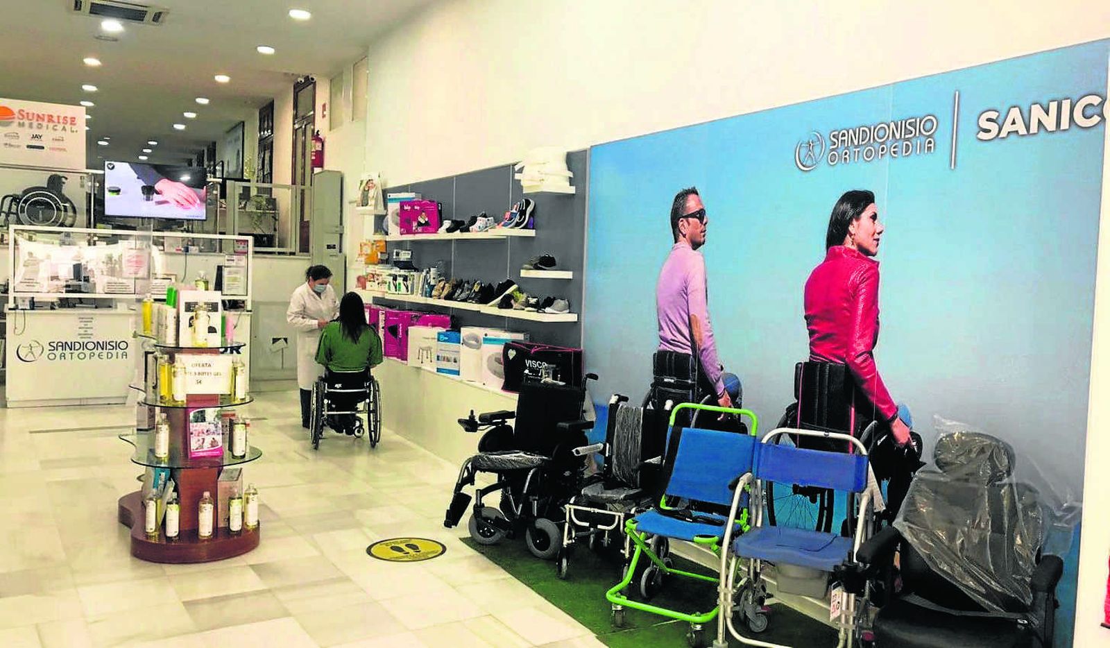 Interior de la Ortopedia San Dionisio de Jerez.