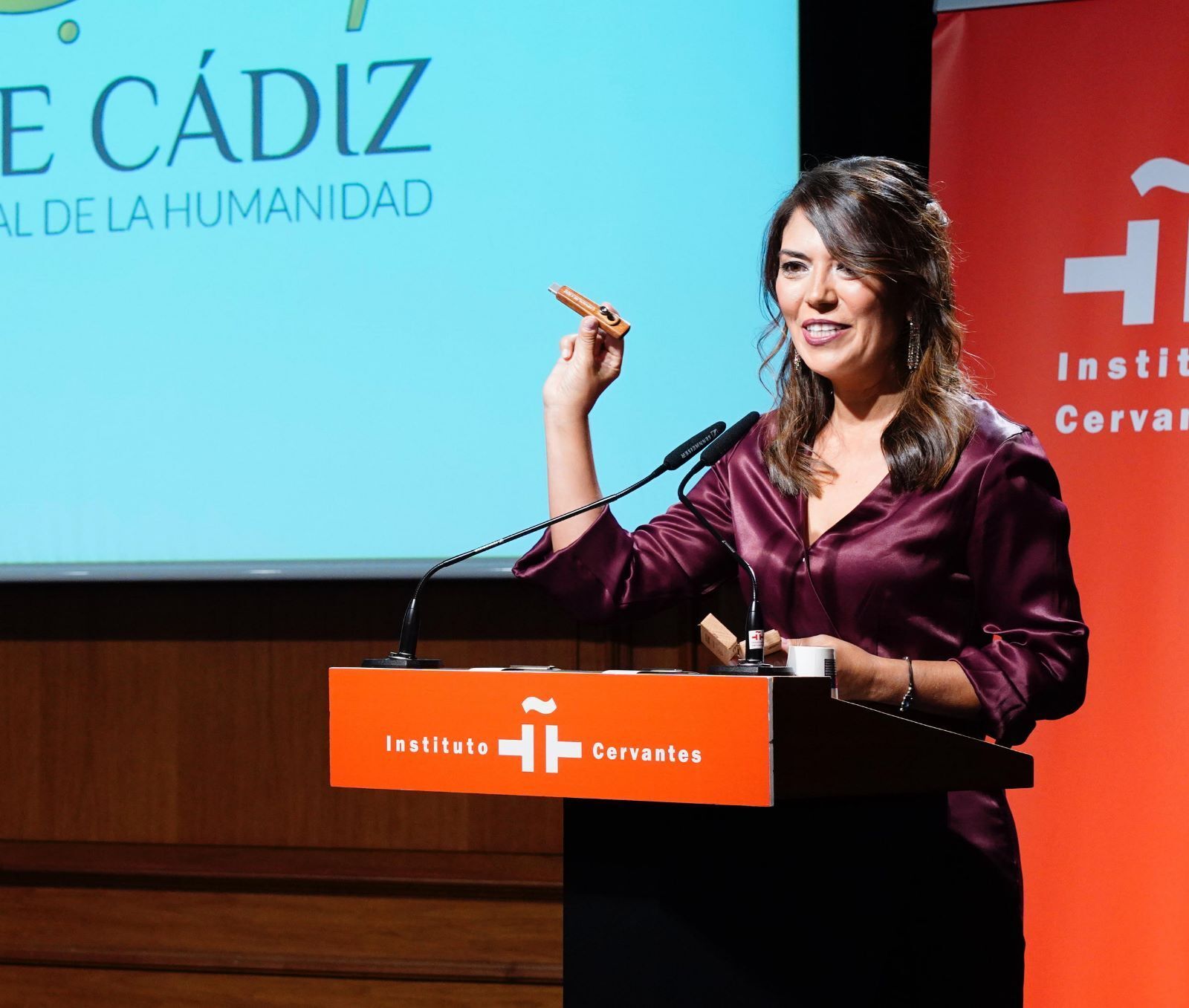 Las imágenes de la presentación de la candidatura del Carnaval de Cádiz a Patrimonio Cultural Inmaterial de la Humanidad.