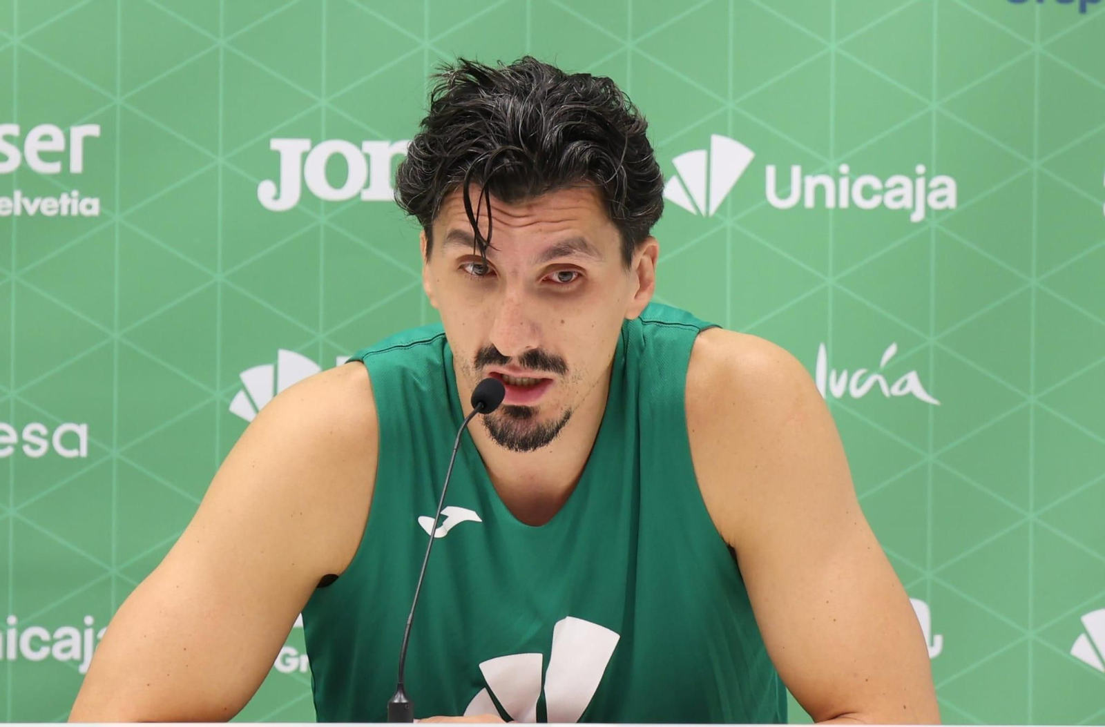 Chris Duarte, Alberto Díaz y Djedovic, en la previa de la Liga Endesa