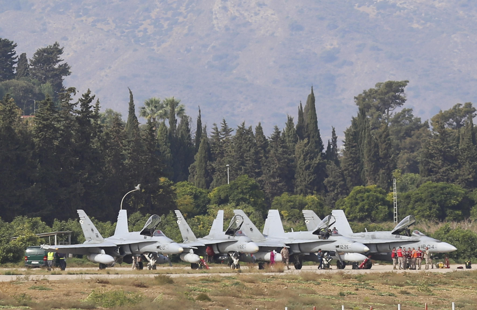 Las fotos de los cazas del Ejército del Aire en Málaga