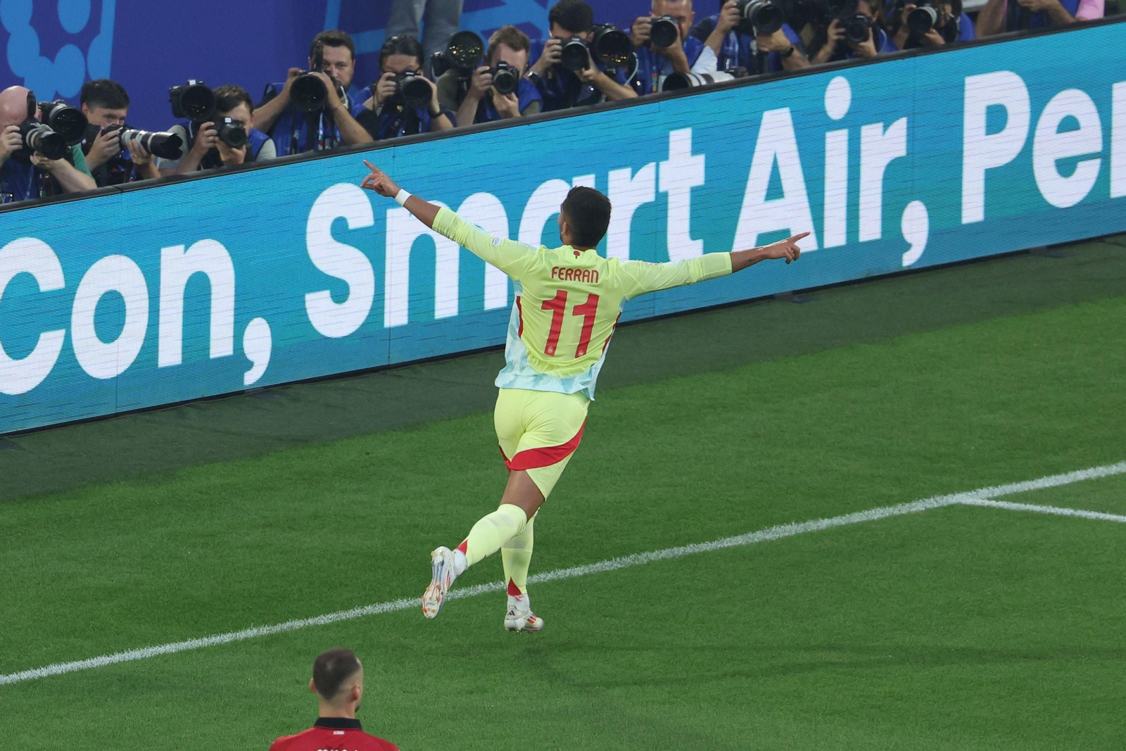 Las fotos del Albania - España