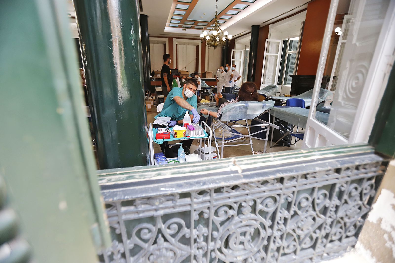 Imágenes de la Macrocolecta de sangre en la Casa Colón