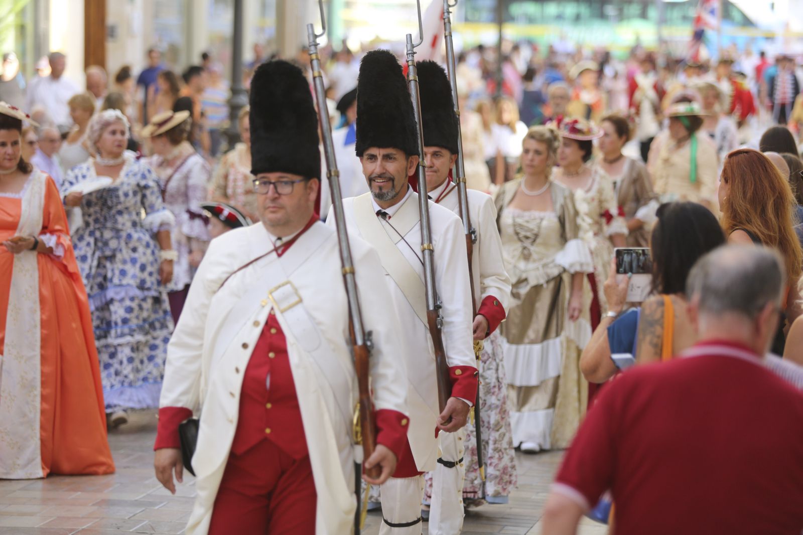 Las fotos del desfile en Málaga en recuerdo a Bernardo de Gálvez
