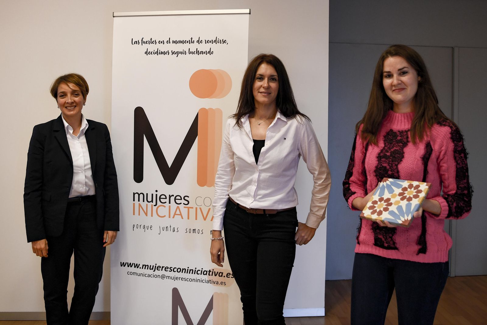 De izq a dcha: María Esperanza, Manme Medina y Pilar Cruz.