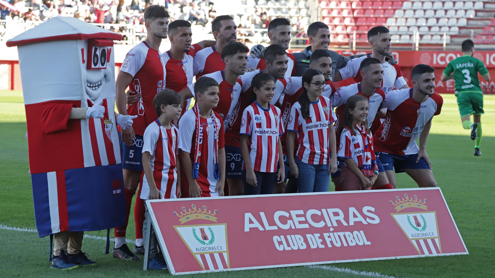 Una alineación reciente del Algeciras CF.