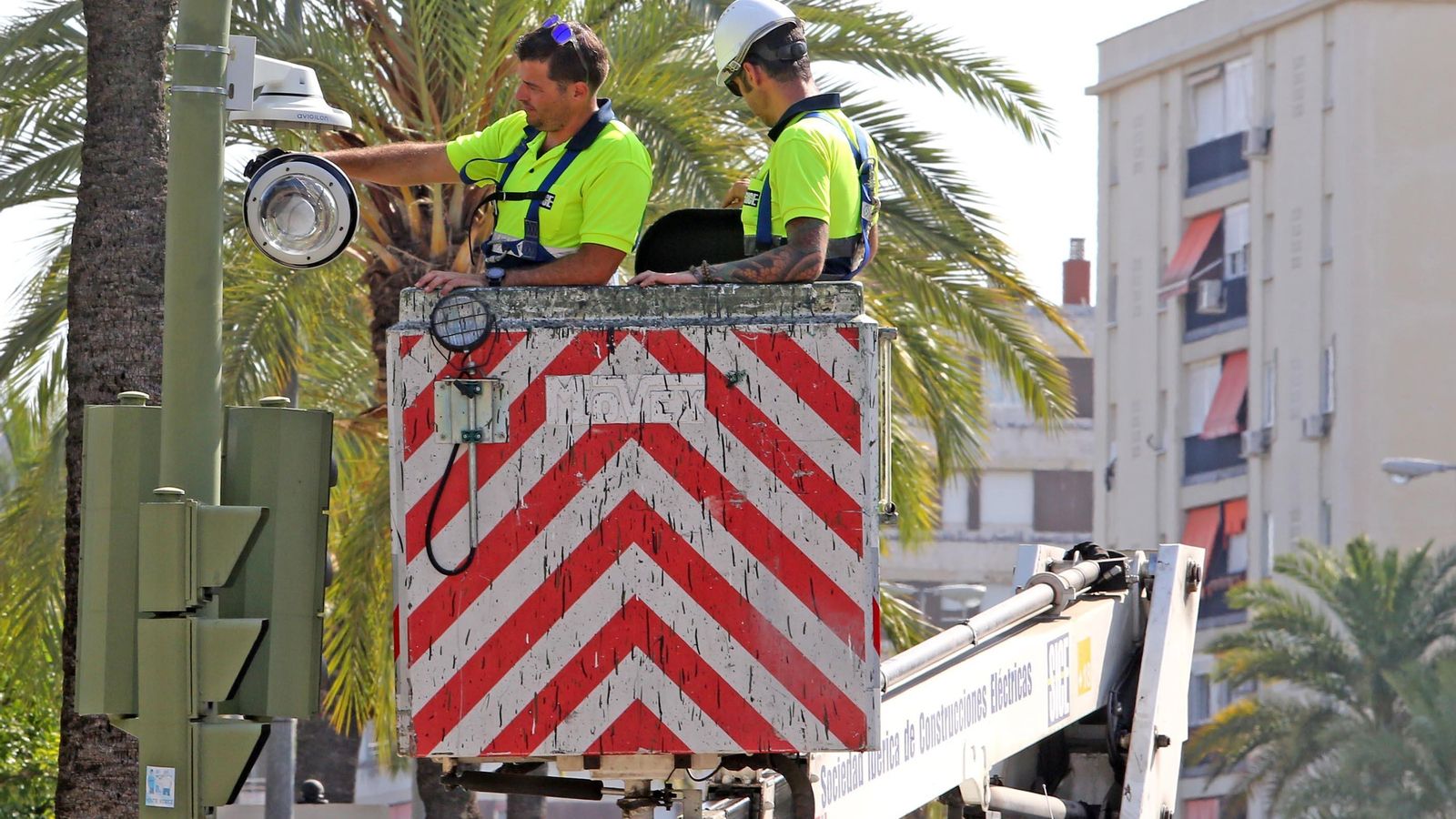 Preparativos para el Gran Premio de España de Moto GP en Jerez