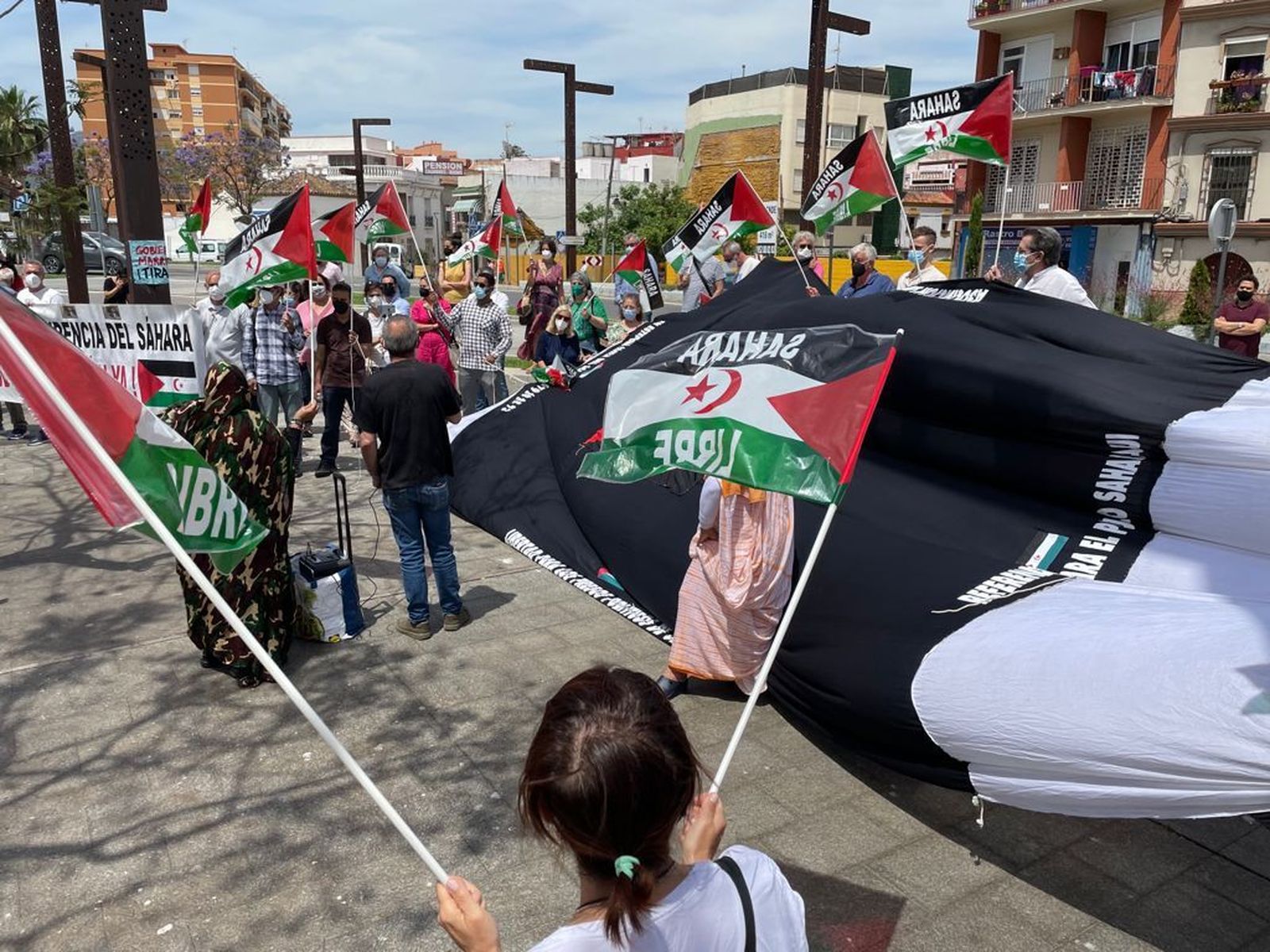 La concentración por el Sáhara.