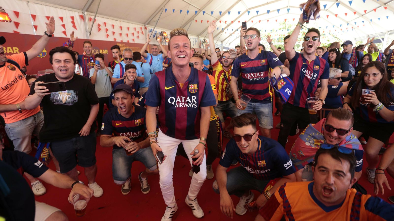 Las imágenes de la afición del Barcelona