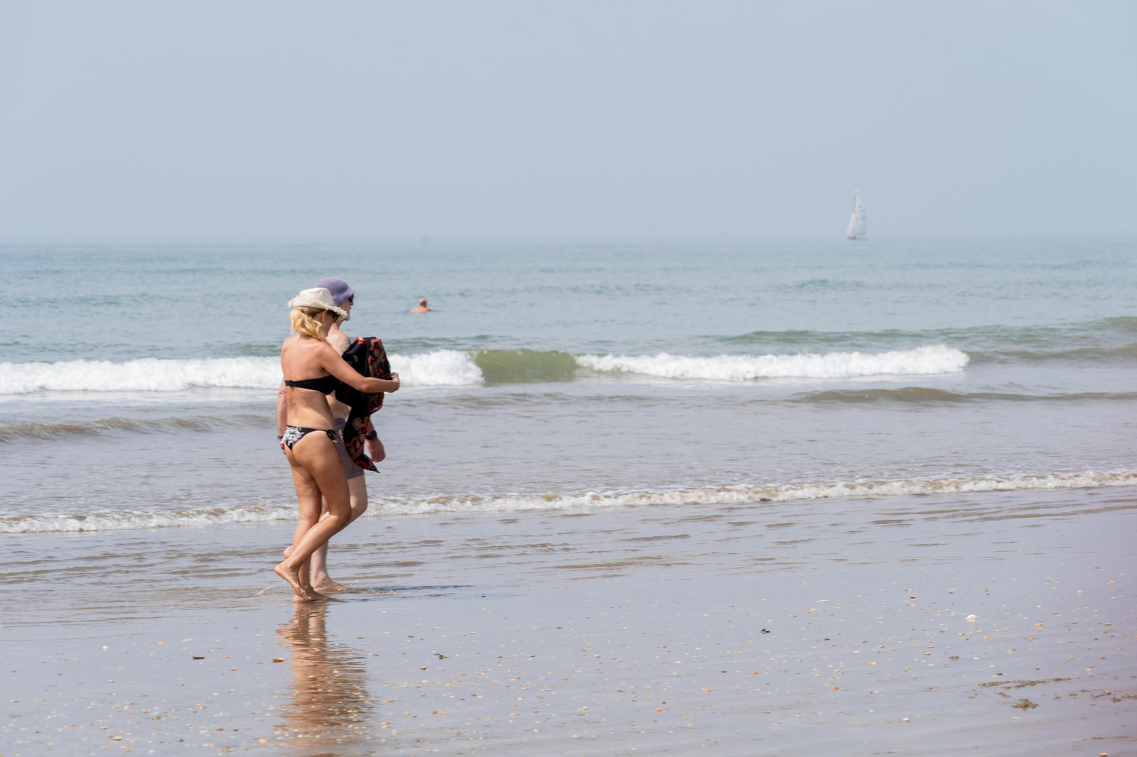 El ambiente de las playas de Huelva el domingo 24 de agosto