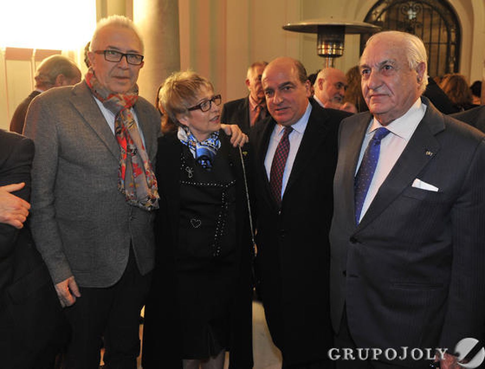 José Sánchez Maldonado, consejero de Economía; Elena Víboras; el abogado Luis Miguel Martín Rubio y Juan Ramón Guillén, presidente de Acesur. / Fotos de Juan Carlos Vázquez y Belén Vargas