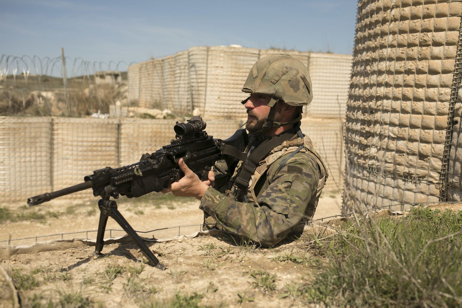 De maniobras con la Legión