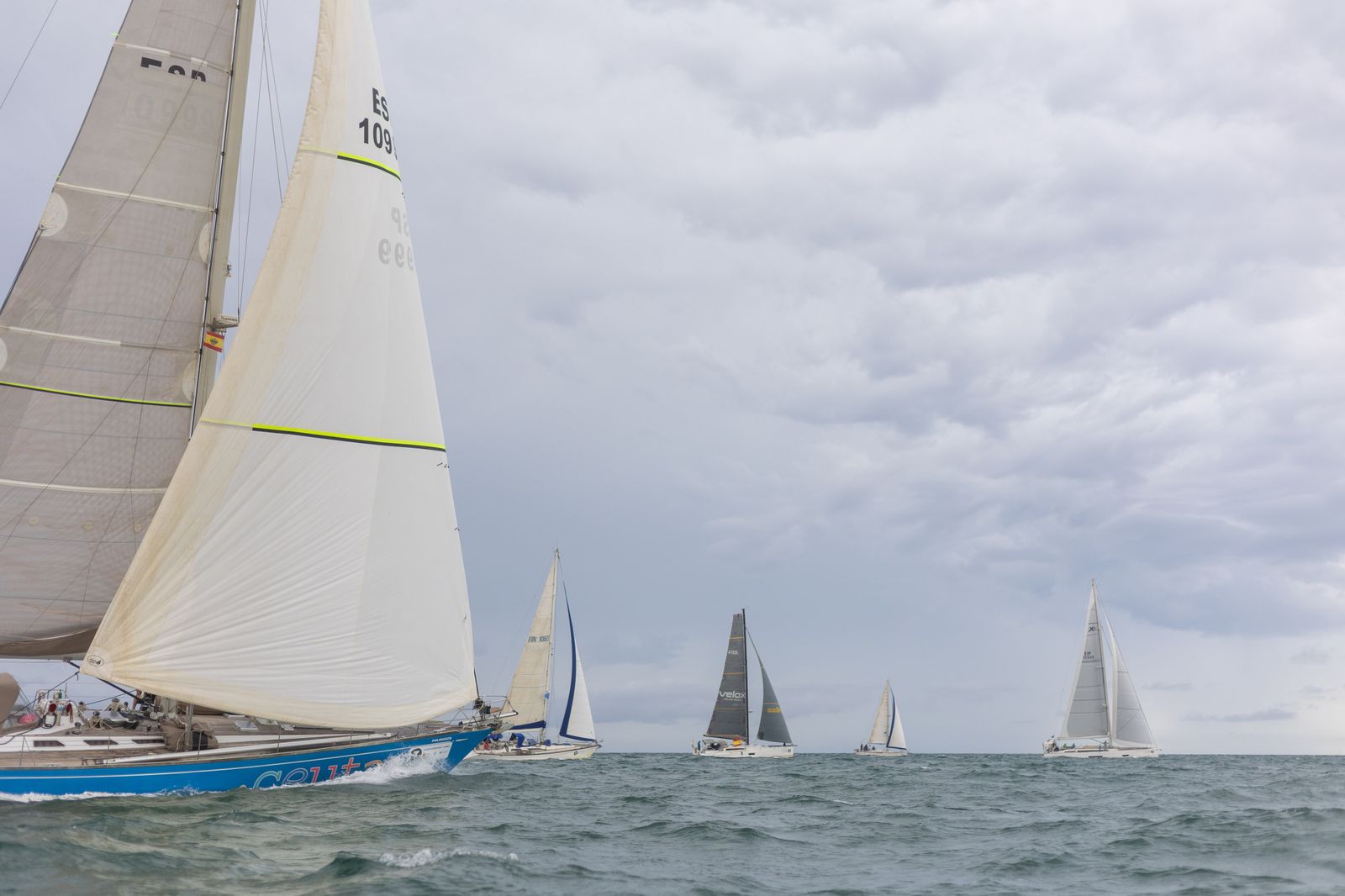 Imágenes de la partida de la Regata Oceánica Huelva-La Gomera