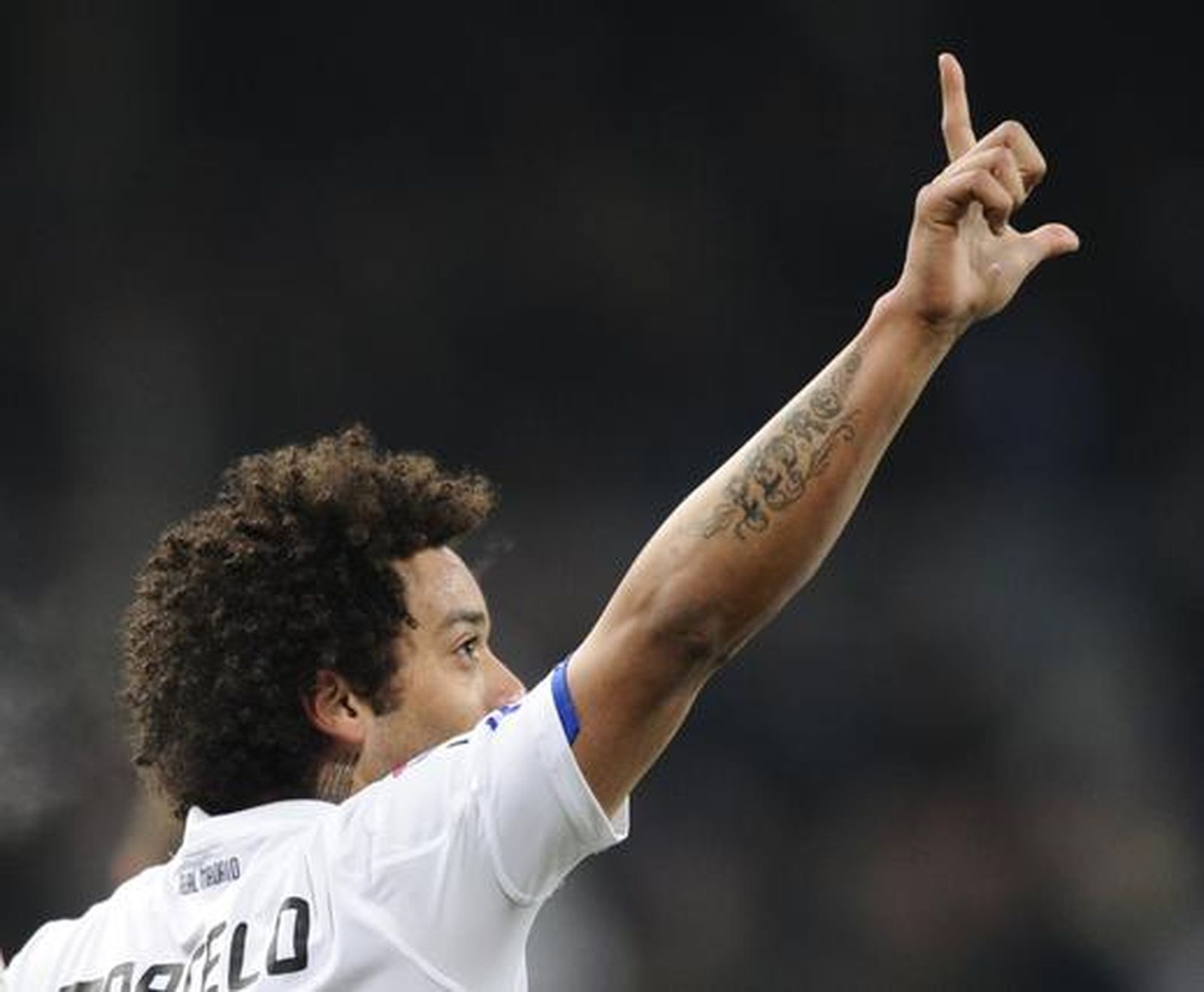 El Málaga sale goleado ante el Madrid en la vuelta de Pellegrini al Bernabéu. / AFP