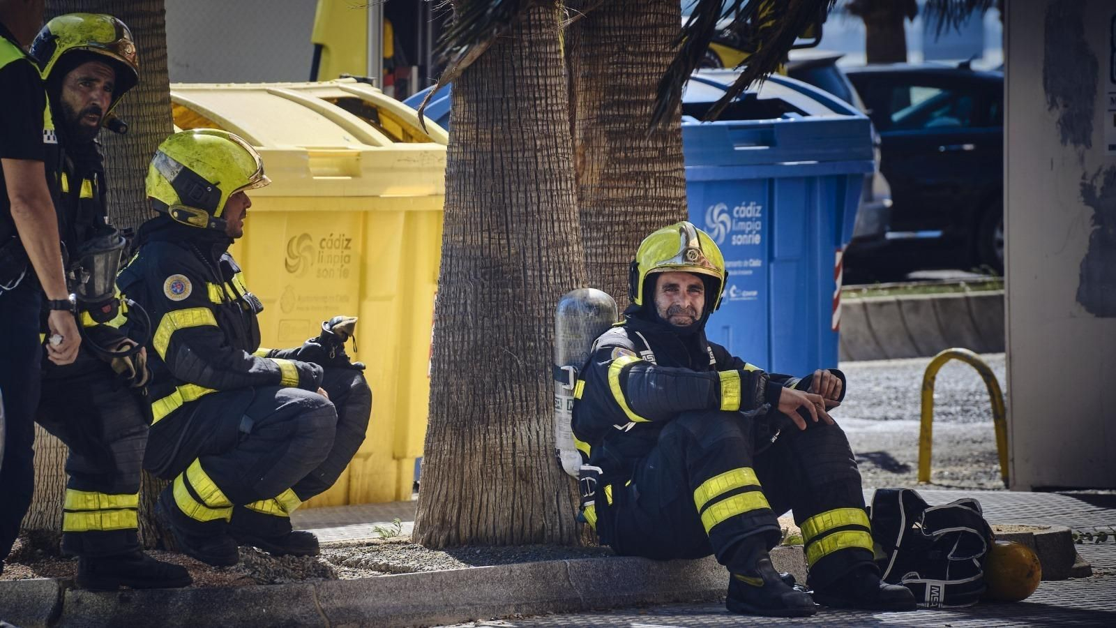 Incendio en una vivienda de la Barriada de la Paz