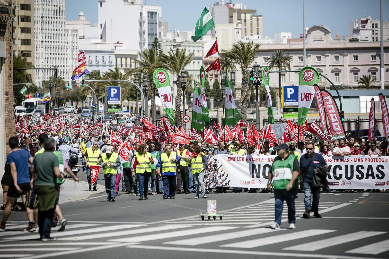 Manifestación del 1 de mayo en Cádiz