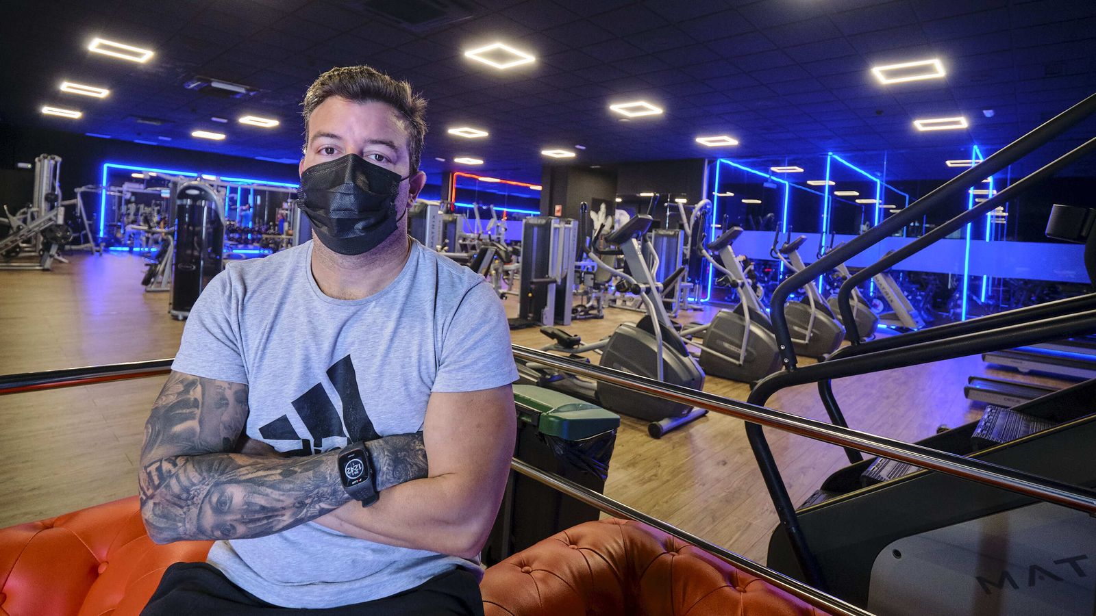 Kraus de la Herrán, en su gimnasio Quintavenida Boutique Fitness Cádiz.