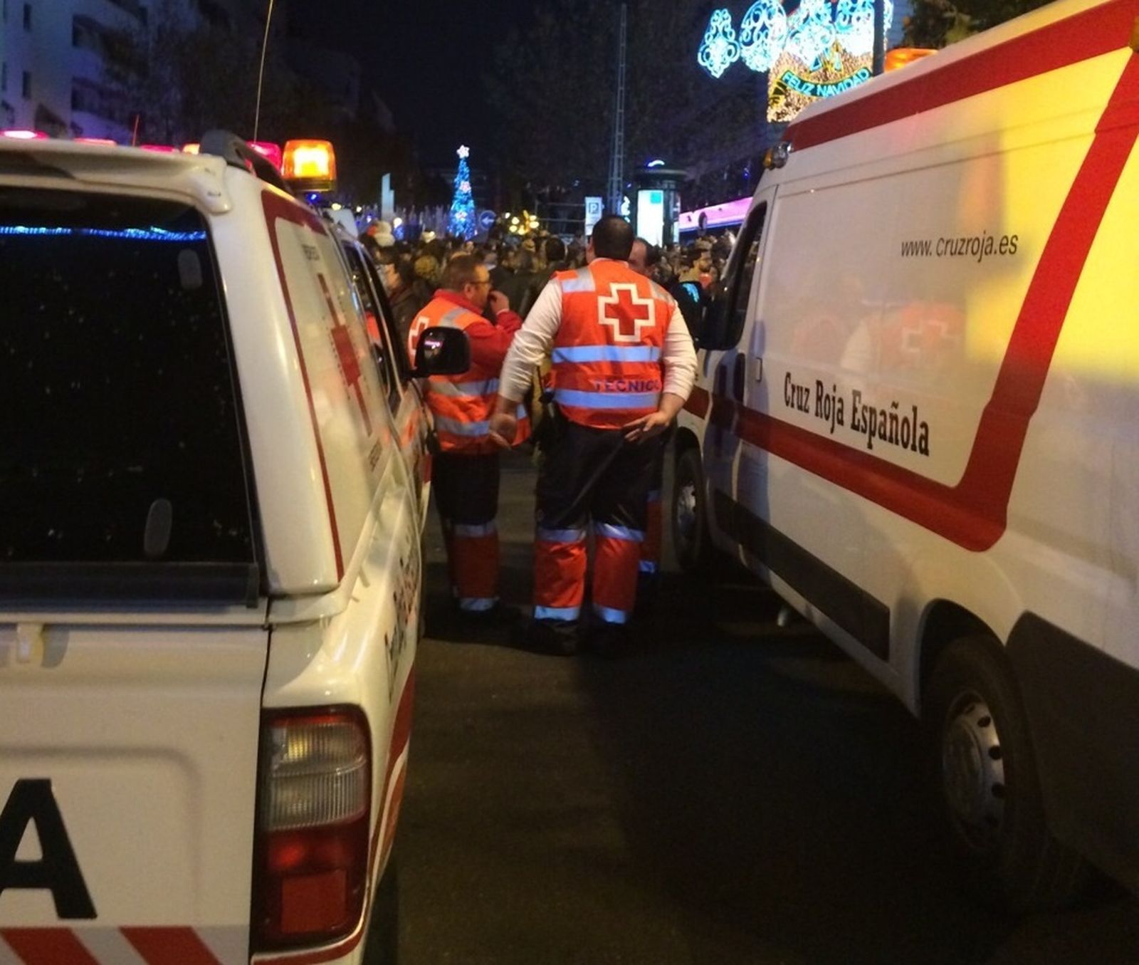 Dispositivo sanitario de Cruz Roja.