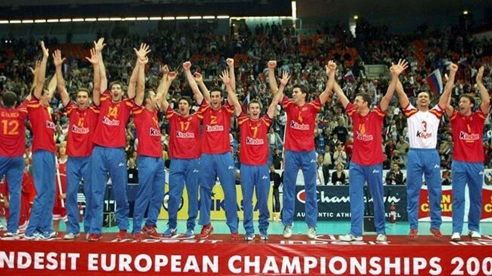 España, campeona de Europa en 2007 con los dos hermanos Falasca.