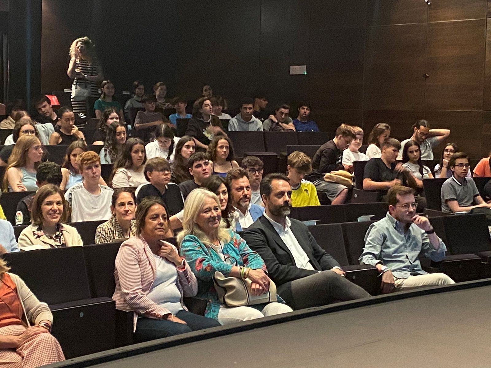 Un momento del 'road show' en el Teatro del Títere.