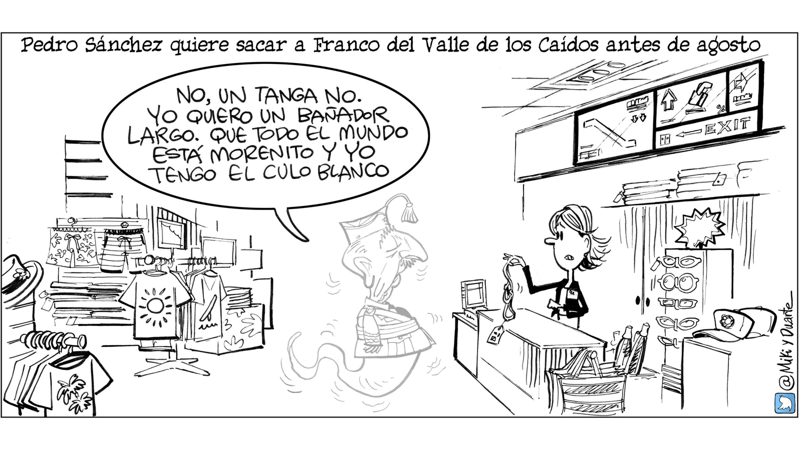 La exhumación de Franco, viñeta a viñeta