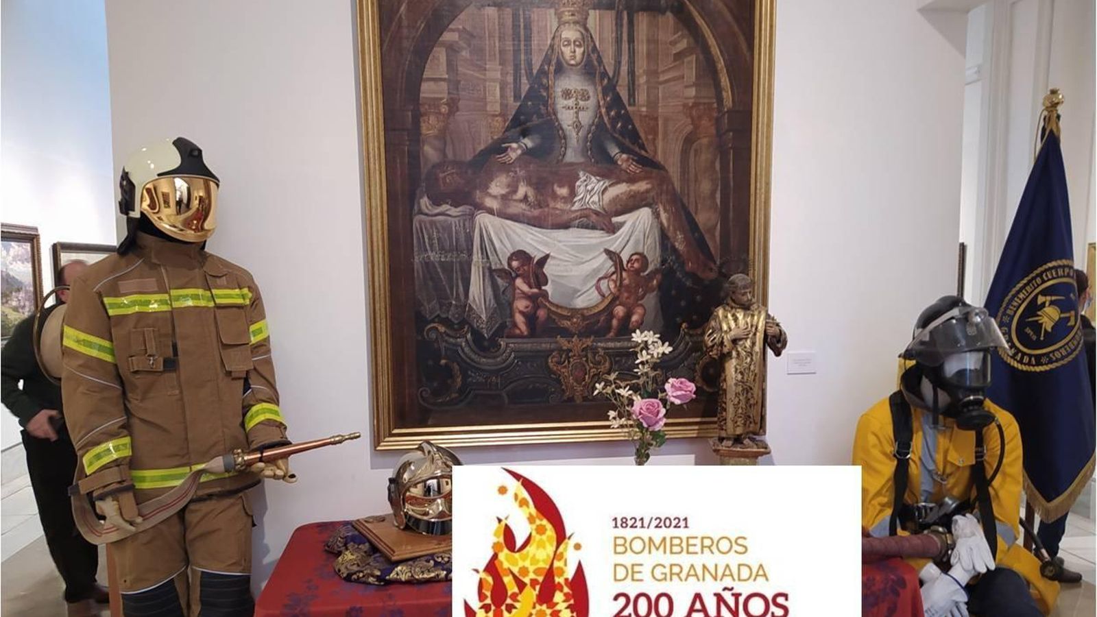 Exposición Bicentenario de Bomberos en Granada.