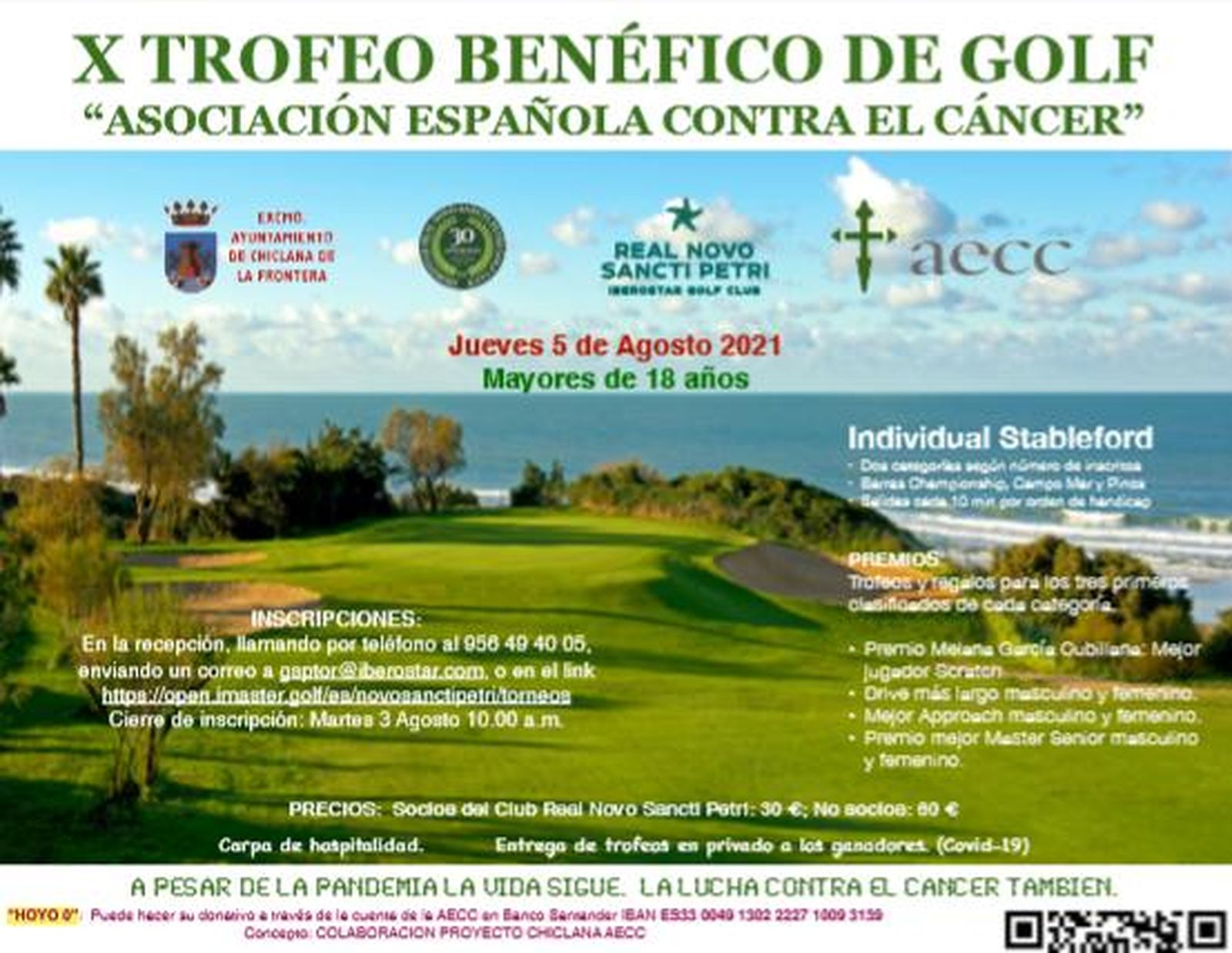 Cartel del evento solidario que se celebrará en Chiclana.