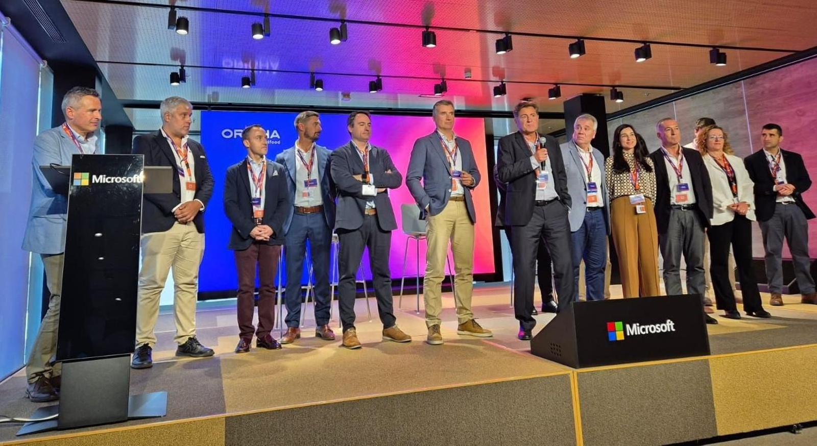 El equipo de Orisha Agrifood Ibérica, en la presentación de su portfolio en la sede de Microsoft en Madrid. El equipo de Orisha Agrifood Ibérica, en la presentación de su portfolio en la sede de Microsoft en Madrid.