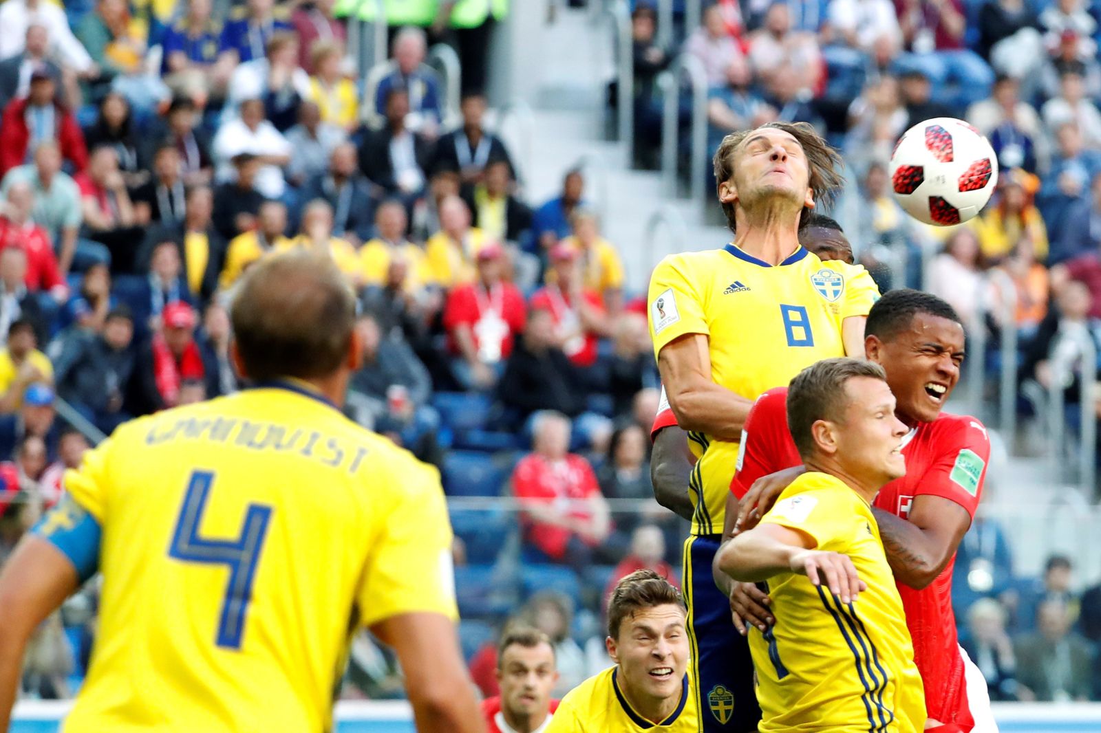 Las imágenes del Suecia-Suiza