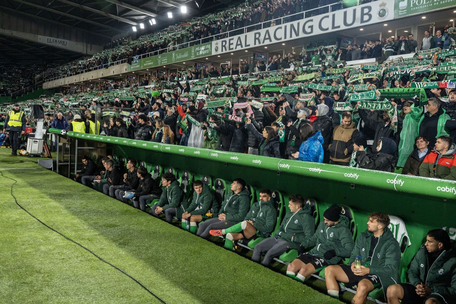 Las fotos del Racing-Barcelona de Copa