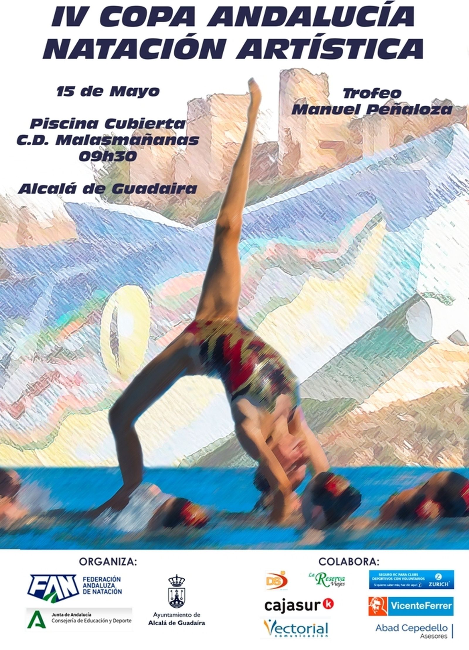 El cartel de la Copa de Andalucía en Alcalá de Guadaíra.