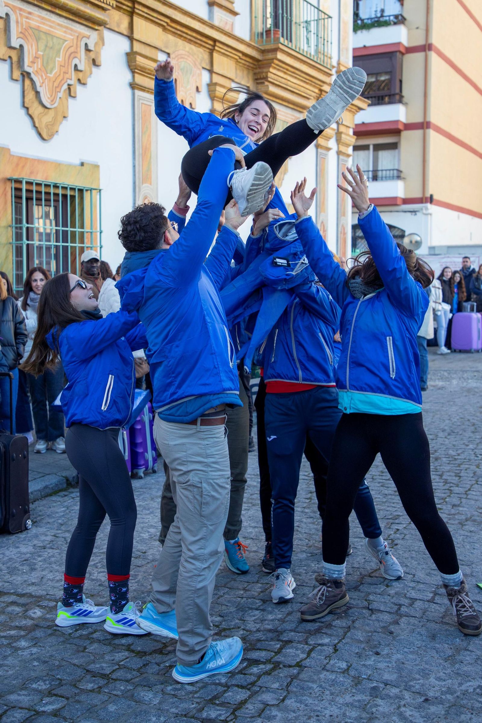 Algunos de los participantes de los Campamentos de Navidad de Cerro Muriano