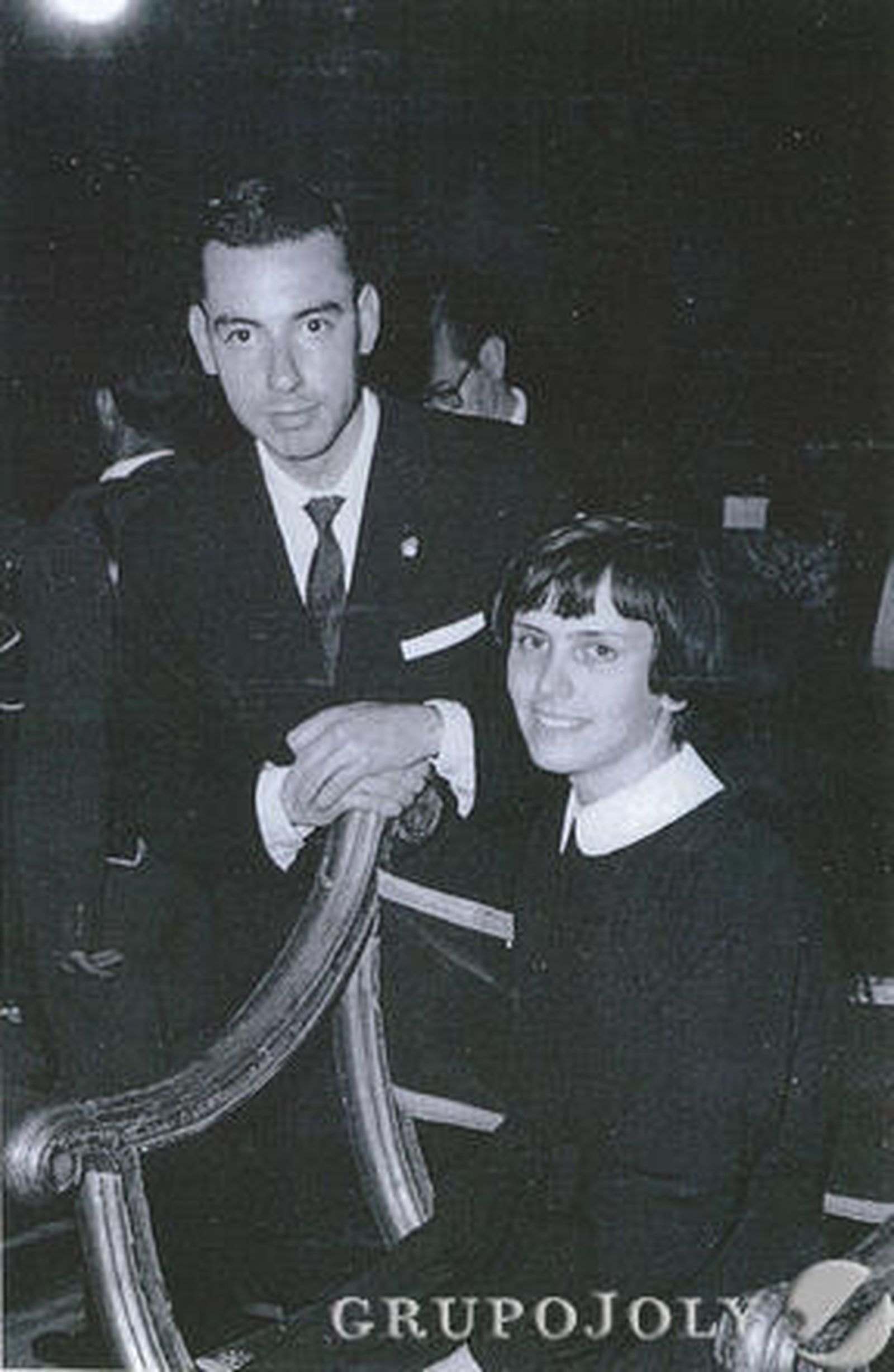 La niña madrina con Joaquín Caro Romero.