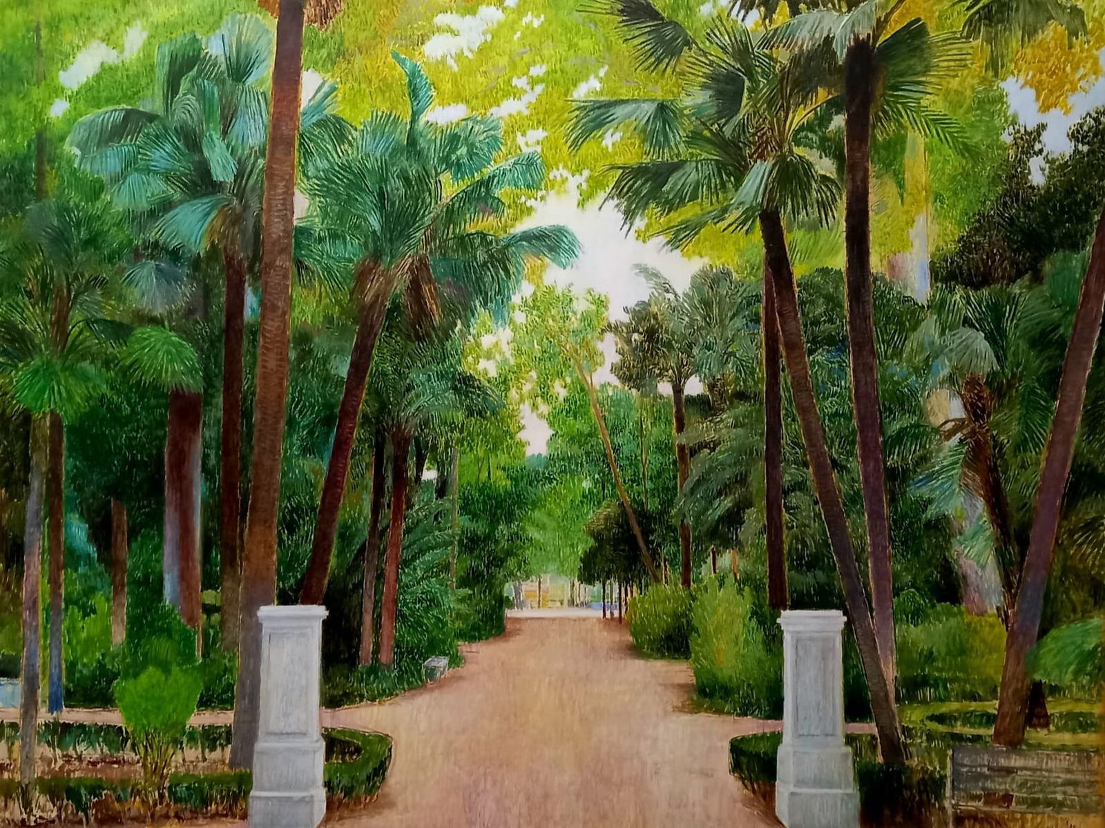 'Parque de María Luisa. Camino entre Palmeras' (2025)