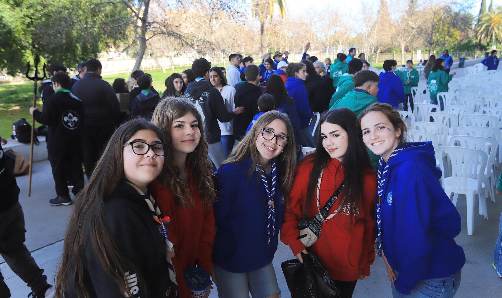 Imágenes de la reunión de scauts de la provincia en el Palacio de Deportes de Jerez