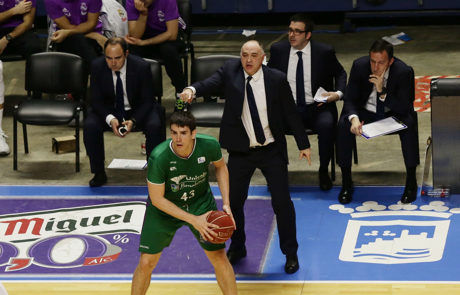 Pablo Laso, en el último Unicaja-Real Madrid.
